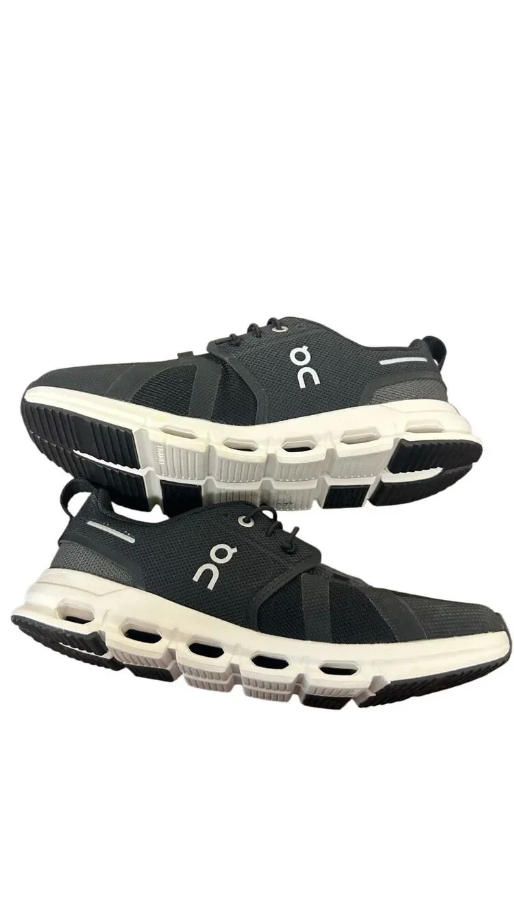 On Cloud Running Shoes Youth 3.5 Black White CloudTec Sneakers